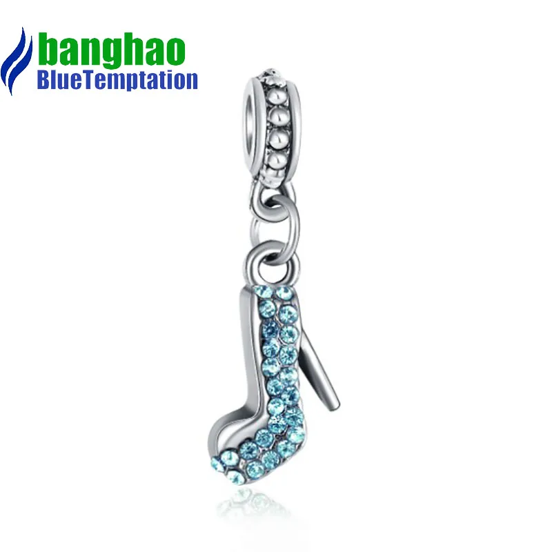 wholesale DIY Fashion Charm for making accessories for jewelry High-heeled shoes alloy pendants beads bracelets DGB170