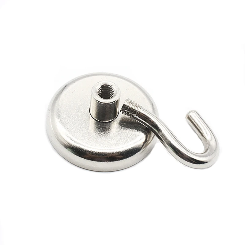 Super Strong Neodymium Magnet Magnetic Hooks Heavy Duty Hanging Wall Magnetic Hook Hanger Key 1 Pcs For Home Kitchen neodymium magnets magnetic hooks