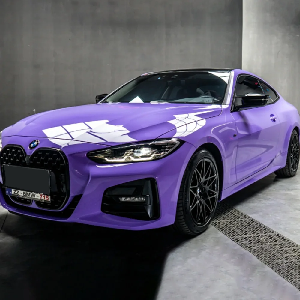 WET GLOSS LILAC LAVENDER Car Wrap Vinyl Roll for Full Car Weather  Resistance Automobile Exterior Film Air Bubble Free Foil - AliExpress