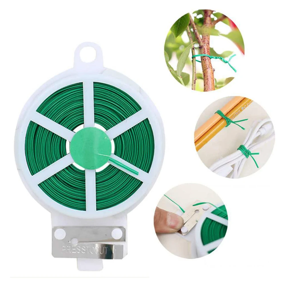 

50/100M Nylon Garden Cable Ties Power Wire Loop Tape Flower Cable Tie Wire Multi-function Straps Fastener Reusable Tape