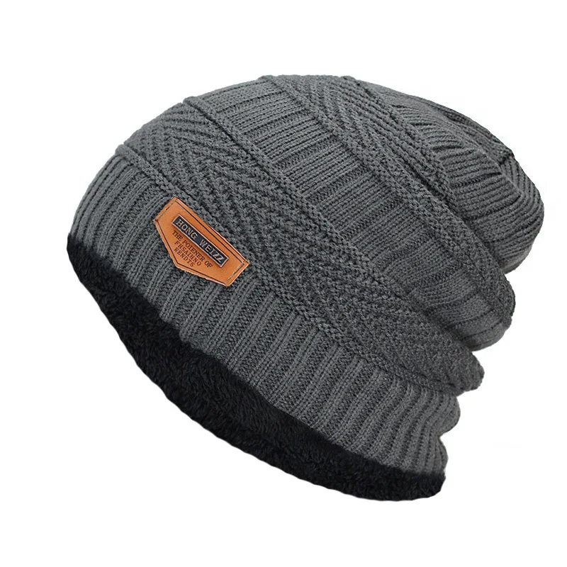 Winter Hat Set Winter Beanie Hat for Men Women Knitted Thick Wool Neck Scarf Cap Balaclava Mask Bonnet