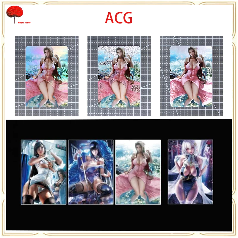 

Anime Goddess Story Acg Laser Flash Card Alice Tifa Lockhart Hyga Hinata Collection Toy Solitaire Christmas Birthday Present