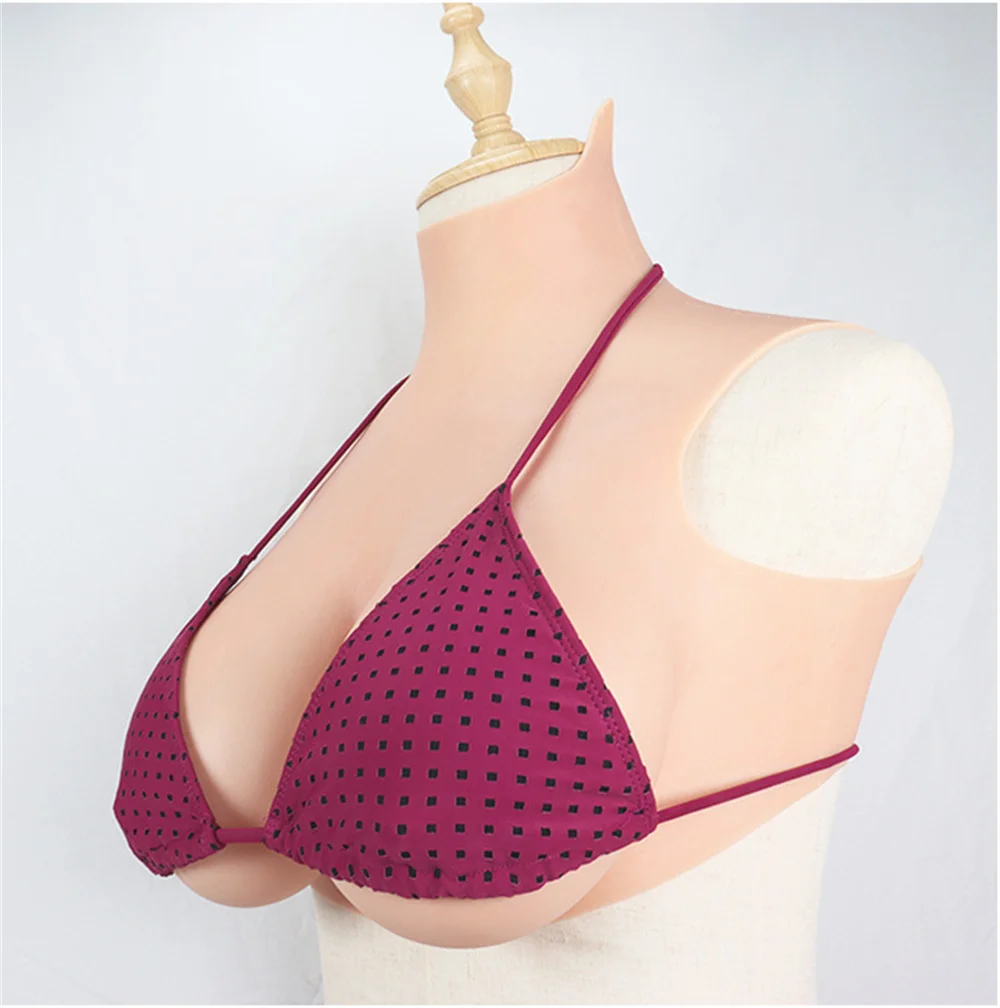 Realistic Boobs Silicone Artificial Tits Huge Chest Fake Simulated Breast for Crossdresser Shemale Prothesis Women Men Adult Toy