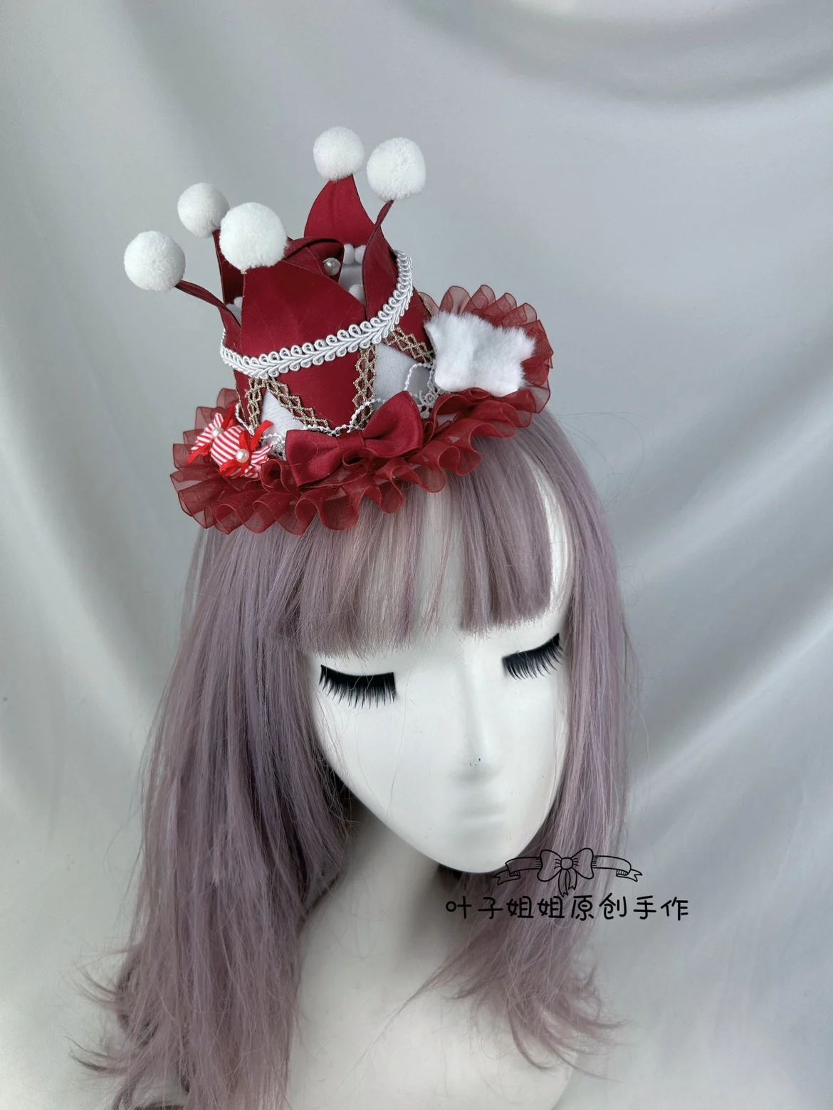 ヘアアクセサリー Lolita handmade hairpin Japanese Tassel Bow Hair Clip Fox Hairpin Kimono Hair Band