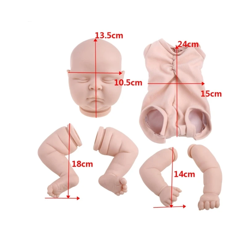 Q0KB 현실적인 인형 DIY 빈 키트 인형 용 도색되지 않은  DIY 도구 조기 교육