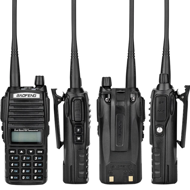 Baofeng UV-82 8W Military Walkie Talkie Long Range 10 KM H/M/L HIgh Power Modes Dual PTT UHF VHF Ham Radios Better than UV5R