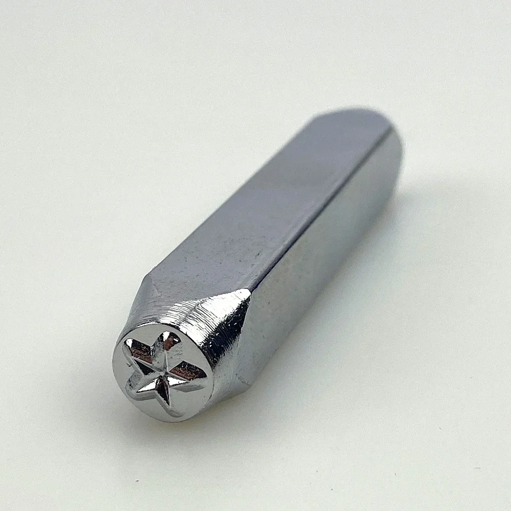 6mm Star Punch DIY Leather Stamp Punch Set Star Shape Pentagram Seal Carving Stamping Tool Carbon Steel Metal Stamp metal stamping tool