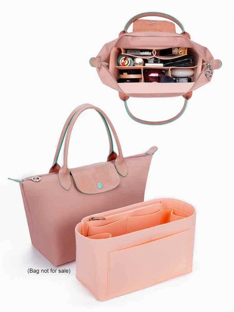 New Multifunction Women's Felt Insert Bag Make up Cosmetic Bags Travel Inner Purse Handbag Storage Organizer Tote For Longchamp