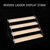 1pc 3/4/5 Tier Acrylic and Wooden Display Rack for Perfume Glasses, Cosmetics, Dolls, and Action Figures - Kitchen Organizer wit 1