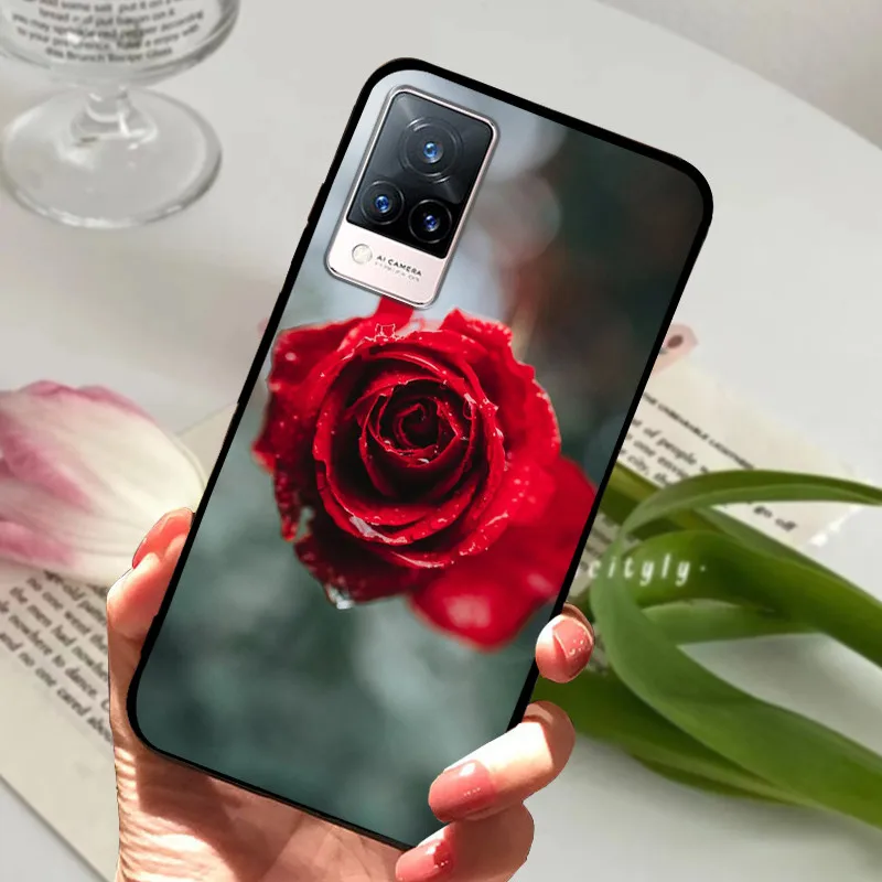Soft Silicone Phone TPU Coque Cover for Vivo V21 Series - Protective s Shell