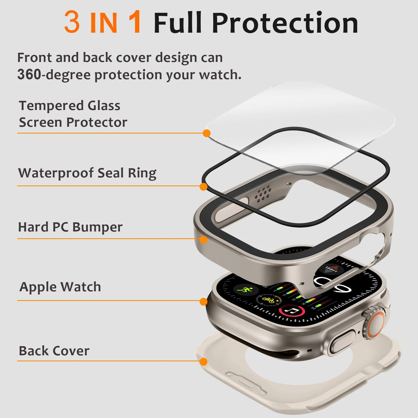 Waterproof Aluminum Alloy Full Protector Metal Case