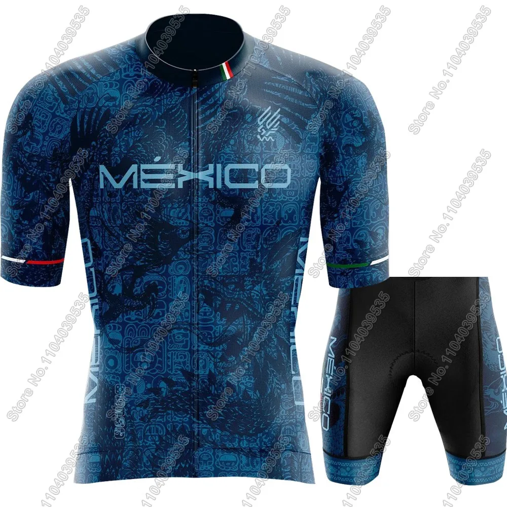 Mexico National Team 2025 Cycling Jersey Set Men Mexican Clothing Kits Short Sleeve Road Bike Shirts Suit MTB Shorts Wear Ropa 5