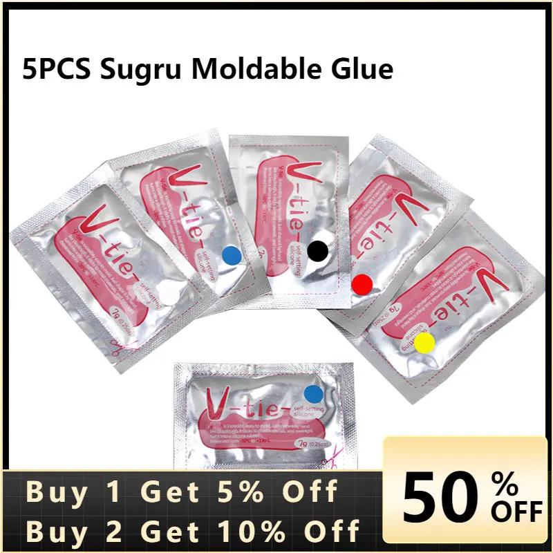 Sugru Moldable Glue - Black Pack (8 x 5g)