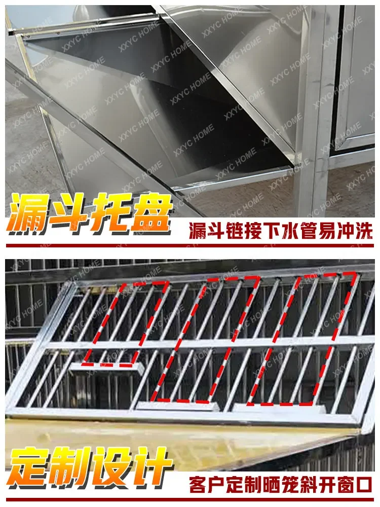 Stainless Steel Pigoen Cage Large Breeding Cage Large Household Breeding Outdoor Pigeon House