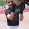MXLLINA Summer Short Sleeve Equestrian Shirts Girls Breathable Zipper Sport T-Shirt Chirldren Riding Horse Tops Girls 1