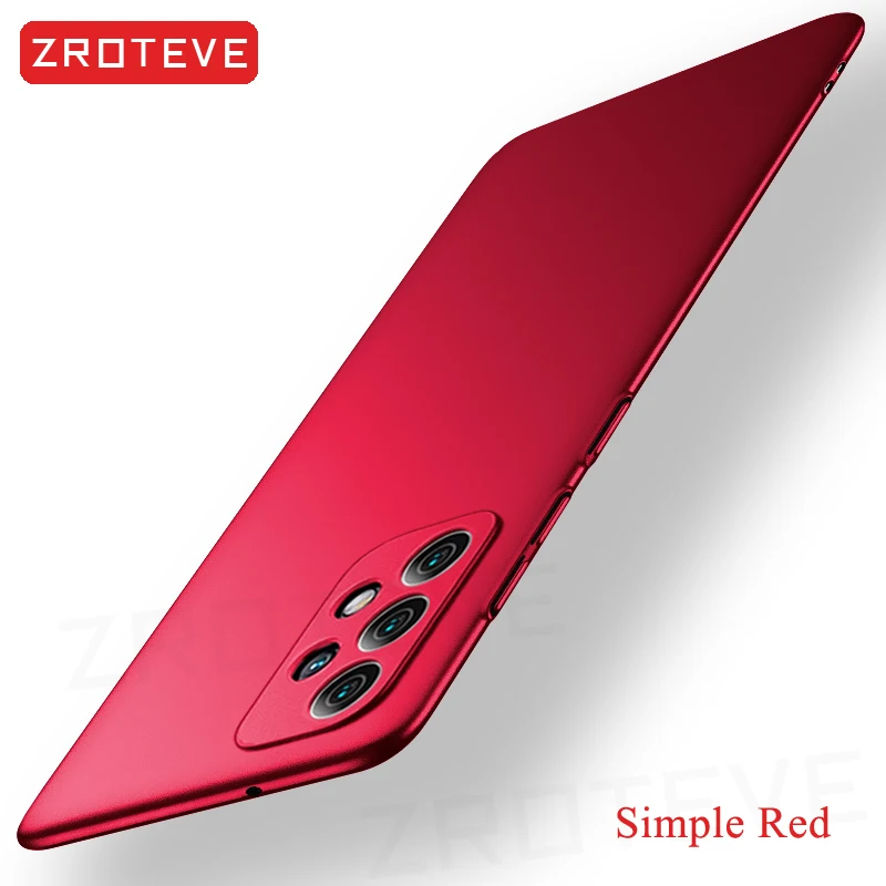 A52 Case Zroteve Slim Frosted Hard PC Cover For Samsung Galaxy A52 A72 A12 A22 A32 A51 M32 M52 M23 M53 A13 A23 A33 A53 A73 Cases z flip3 cover