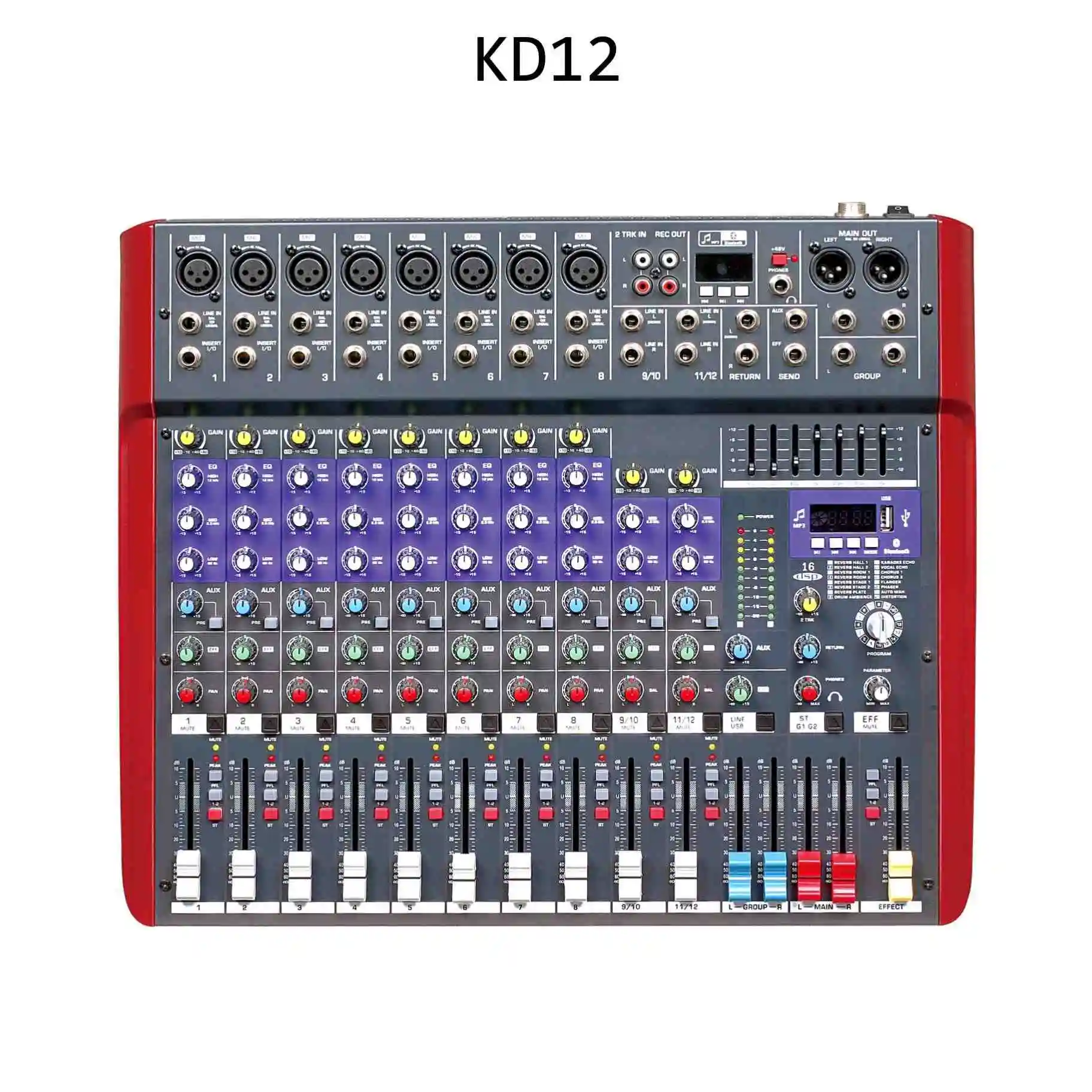 전문가용 KD 시리즈 오디오 믹서, 팬텀 파워 KD12