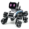 RC Dog Robot Puppy 8WD Remote Control Car Interactive Electronic Pet Gesture Sensing Stunt With Music LED Light Sing Song Animal 1