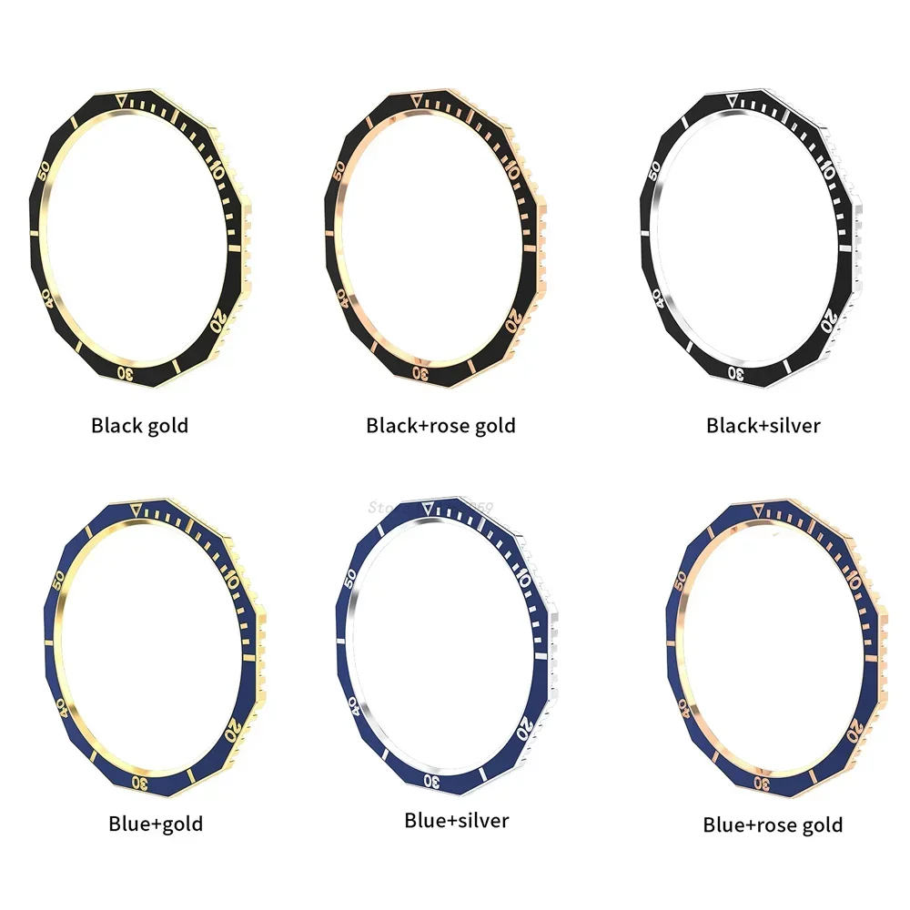 Stylish Scale Circle Bezel Ring for Smartwatch - Elegant Time Indicator Accessory
