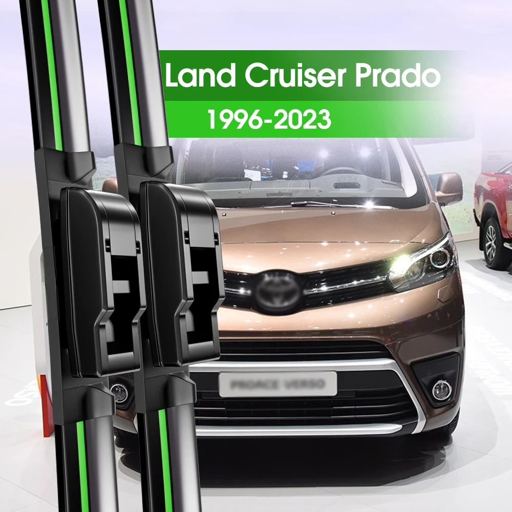 2x Front Windshield Wiper Blades For Toyota Land Cruiser Prado 90 120