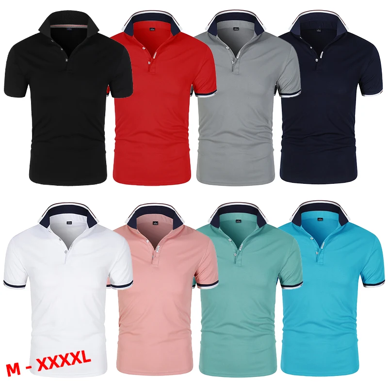 

Men's Summer Classic Casual Golf Polo Shirt Personality Slim Short-sleeved Shirt Polo Shirt Top Men Tops Men T-shirt