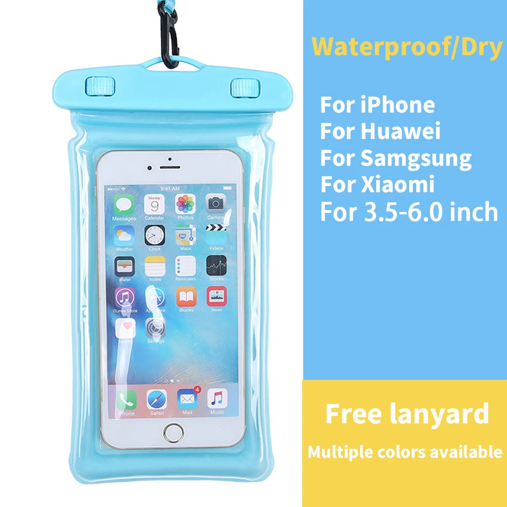 Floating Waterproof Phone Case Swimming Bag Underwater Protect Mobile