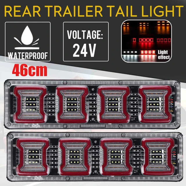 Feux arrière de remorque à LED, feux de freinage, clignotants arrière,  lampe à barrage, feux arrière pour camion Kamaz, camion, tracteur, 12V, 2  pièces - AliExpress