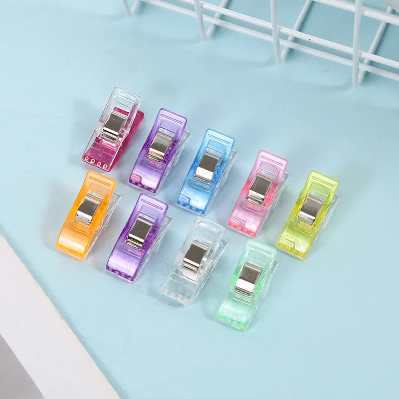Sewing Clips 10/20pcs Multipurpose Colorful Plastic Sewing Clips Craft Crocheting Knitting Safety Clips Assorted Color Binding