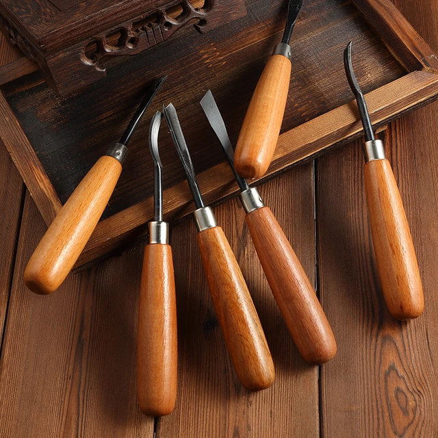 Ensemble D'outils De Menuisier Sur Bois