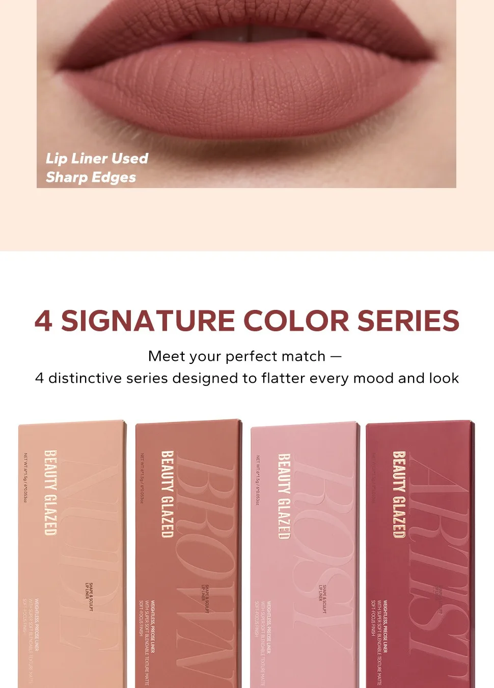 Description Picture 6 of itemBlack Green Lip Liner Pencil Matte Velvet Nude Red Brown Contour Tint Lipstick Creamy Tint Waterproof Slim Lip Liner Makeup