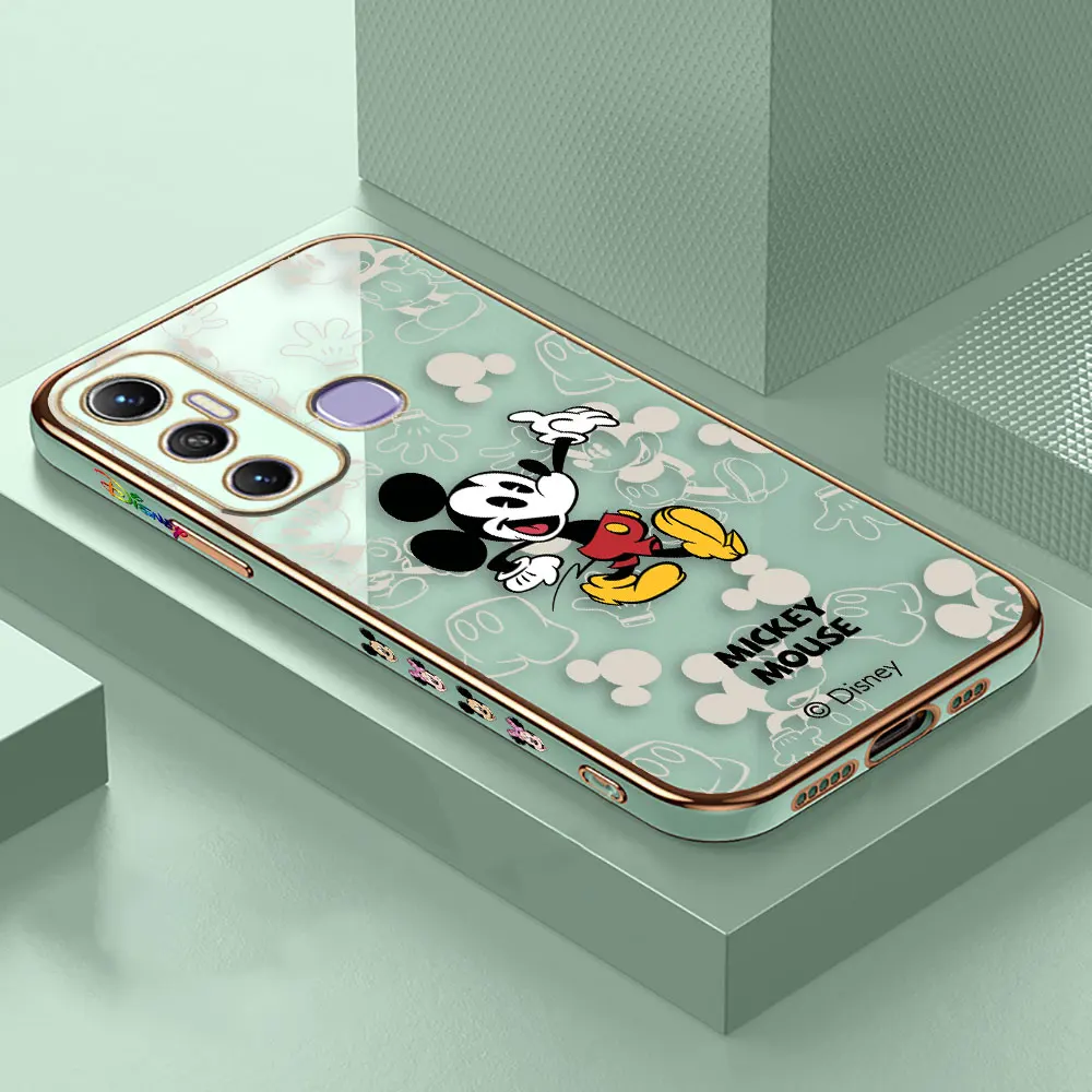 thumbnail image 1 of Cover Smooth E-TPU Phone Case Infinix HOT 40I 30I 30 20 20S 20I 12 12I 11 10 10S 10I GT10 PLAY PRO Case Cute Mickey Minnie Mouse, 1 of 5