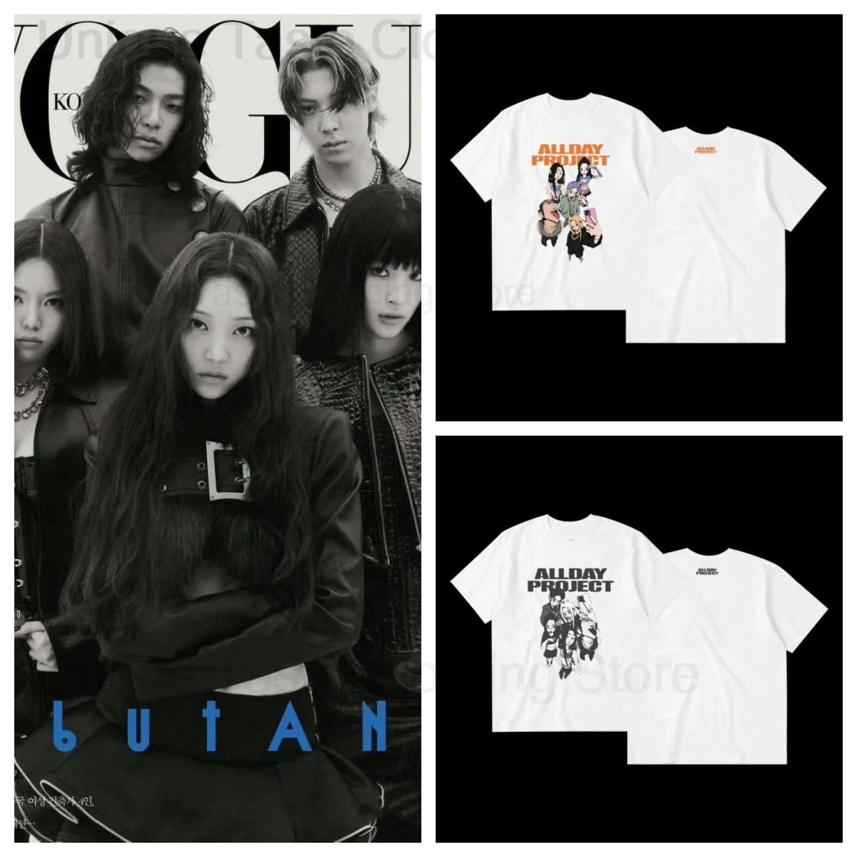 ALLDAY PROJECT T Shirt Kpop Fashion Street Cartoon Print T-shirt