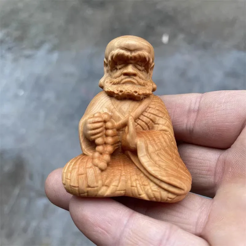 wood carving Shakyamuni Damo sculptures and Figurines -Buddhist figures Home Room Table decoration and accessories