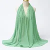 Foulard Hijab en mousseline de soie pour Femme, voile musulman ramadan ,hijab femme musulman,foulard musulmane pour femme, foulard mousseline en Jersey doux de haute qualité hijab islam voile femme musulman,70*180cm
