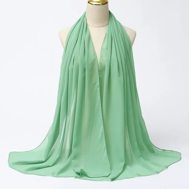 Foulard Hijab en mousseline de soie pour Femme, voile musulman ramadan ,hijab femme musulman,foulard musulmane pour femme, foulard mousseline en Jersey doux de haute qualité hijab islam voile femme musulman,70*180cm