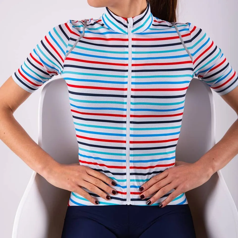 Cafe Du Cycliste Summer Cycling Jersey Women Triathlon Short Sleeve Quick Dry Shirt Roupa Ciclismo Outdoor Bike MTB Equipment