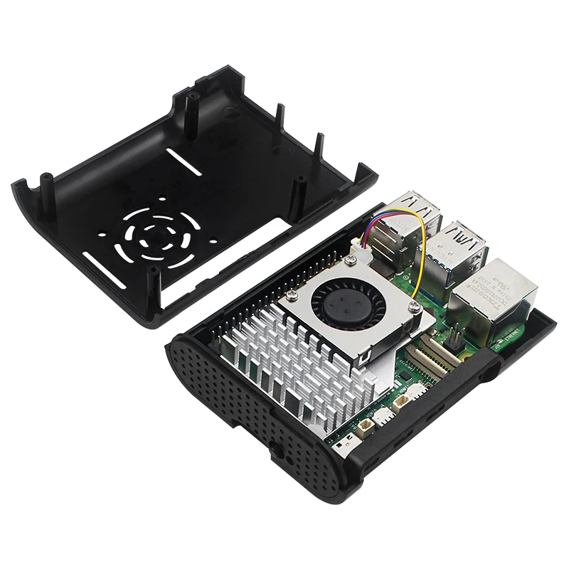 Raspberry Pi 5 ABS Case Plastic Cooling Shell Optional Active Cooler Aluminum He
