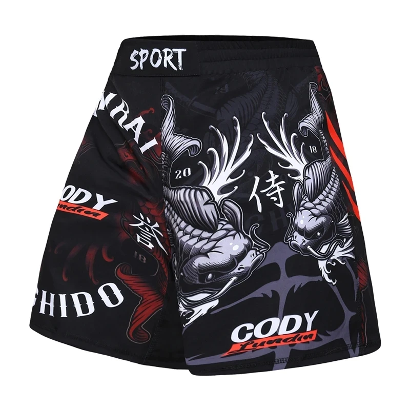 Cody Lundin Custom Sublimation Printed Running MMA Shorts Gym Pants For Kid Panda  jiu jitsu BJJ Training Shorts Breathable 5