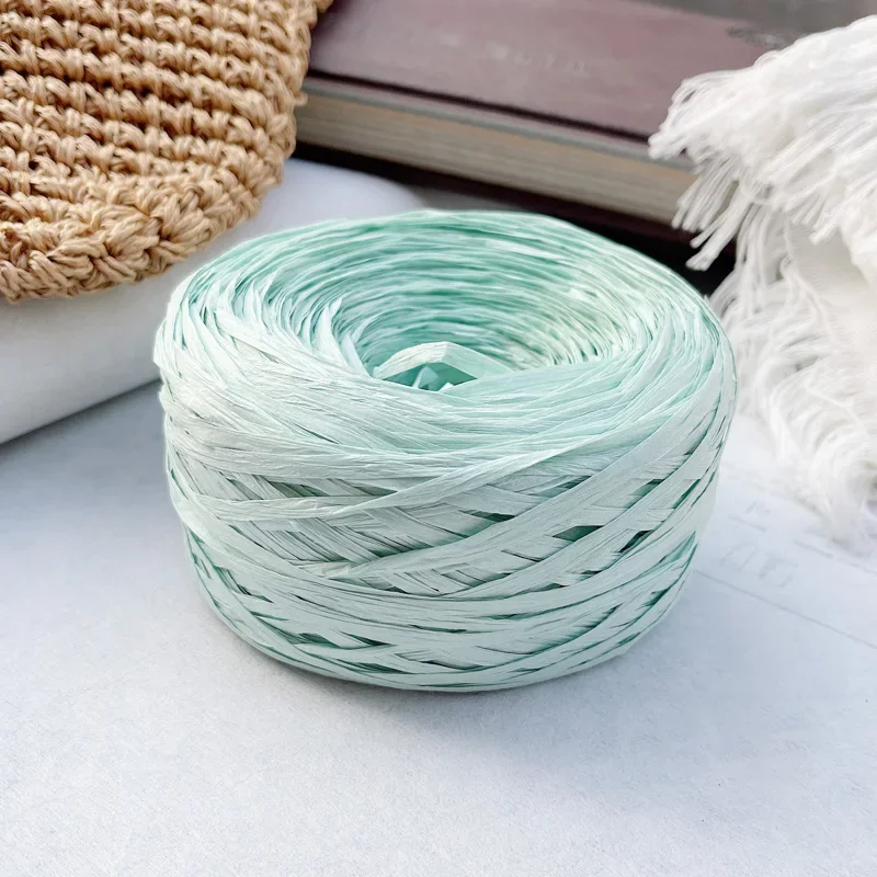 180m raffia Yarn paper Grass for Knitting and Crochet handmade diy straw hat bag Doll slippers weave Soft Thread 100g/pcs summer 6