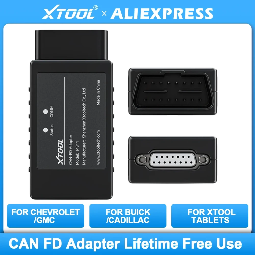 

XTOOL CAN FD Adapter Diagnose ECU Systems Of Cars Meeting With CANFD Protocols for Chevrolet GMC Buick Cadillac Free Shipping
