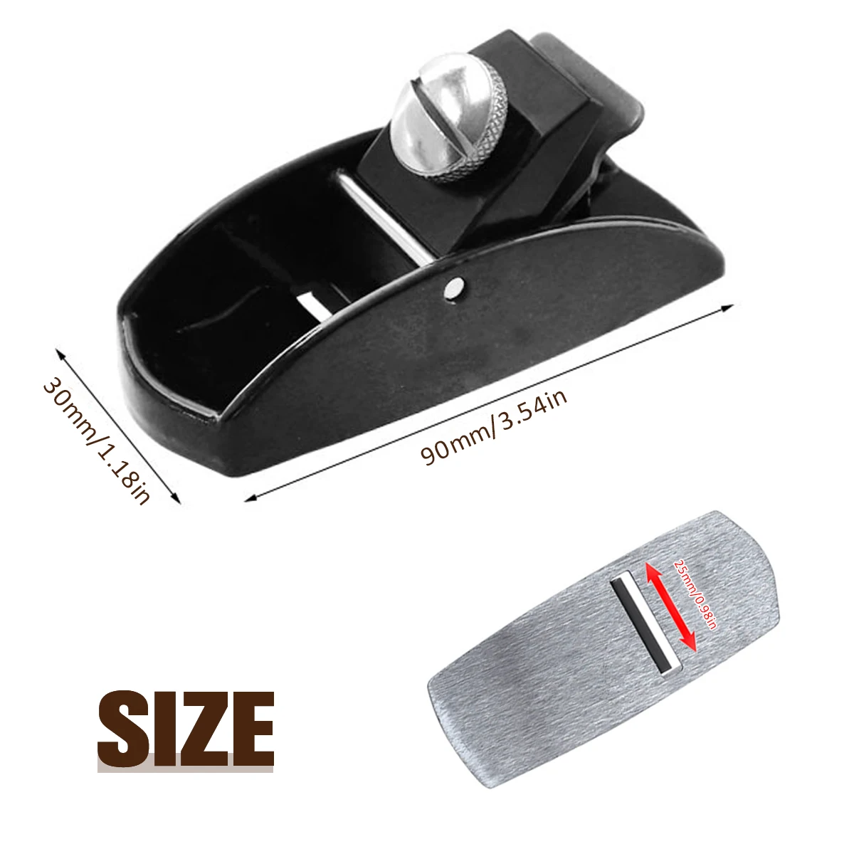 Mini Hand Planer Professional Woodworking Planer Smoothing Adjustable Flat Bottom Trimming Precise Manual Wood Planer for Craft