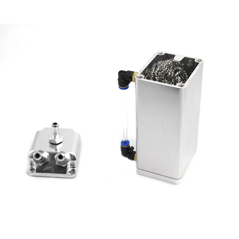 Aluminum alloy storage tank water hose rectangular oil capture tank with air filter
