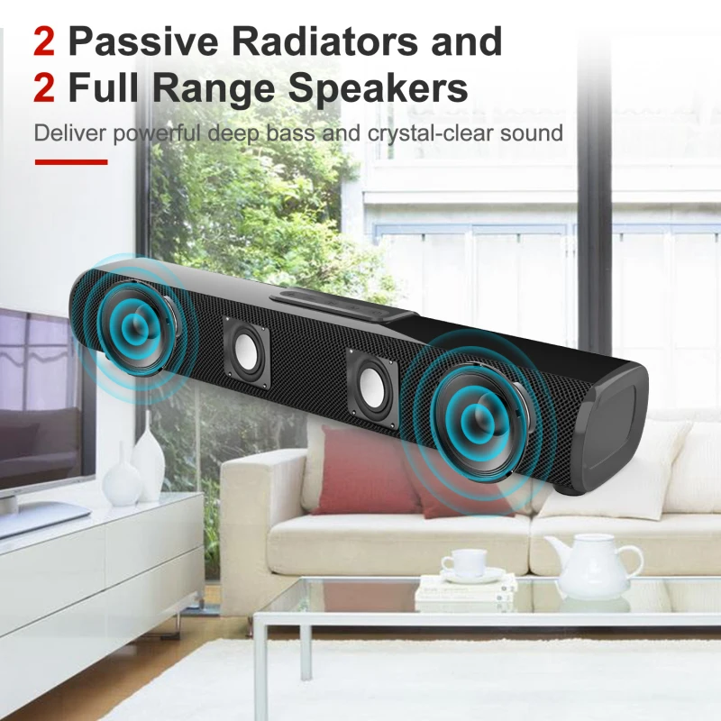 50 ワットハイパワー Bluetooth スピーカーサポート HDMI 同軸 ARC USB