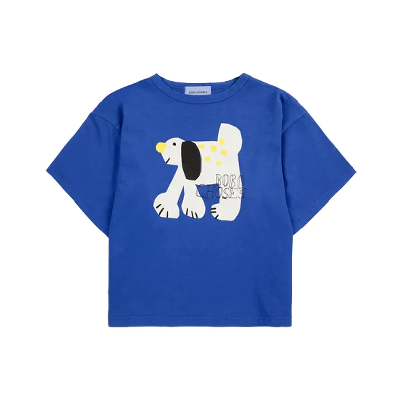 2025 New Summer Kids T Shirts Boys Girls Cute Print Short Sleeve Tees Baby Child Cotton Outwear Tops Clothing 5