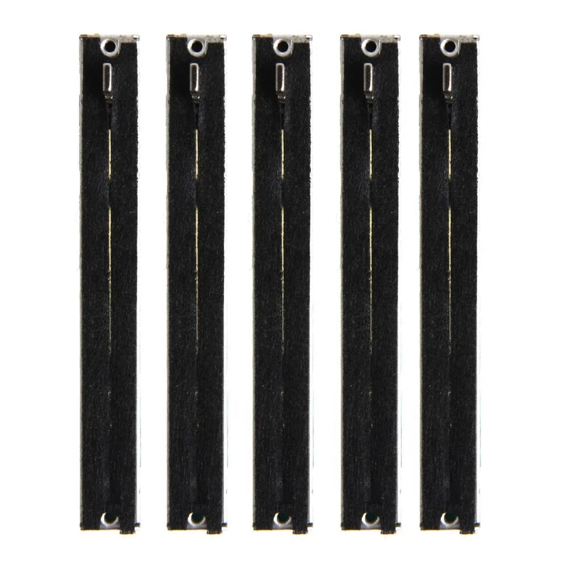 Potentiometer Kit 5 Pcs 75 MM Double B10K Original B10KX2 Pot Mixer Fader Straight slide potentiometer