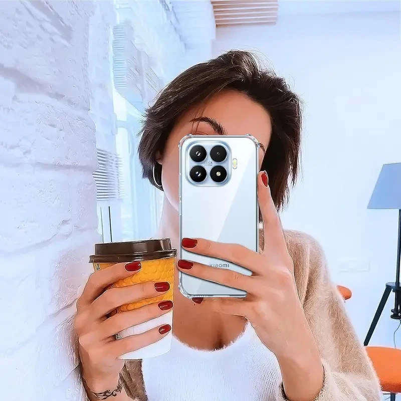 Premium Phone Case with Four-Corner Anti-Drop Protection and Textured Antiskid Frame
