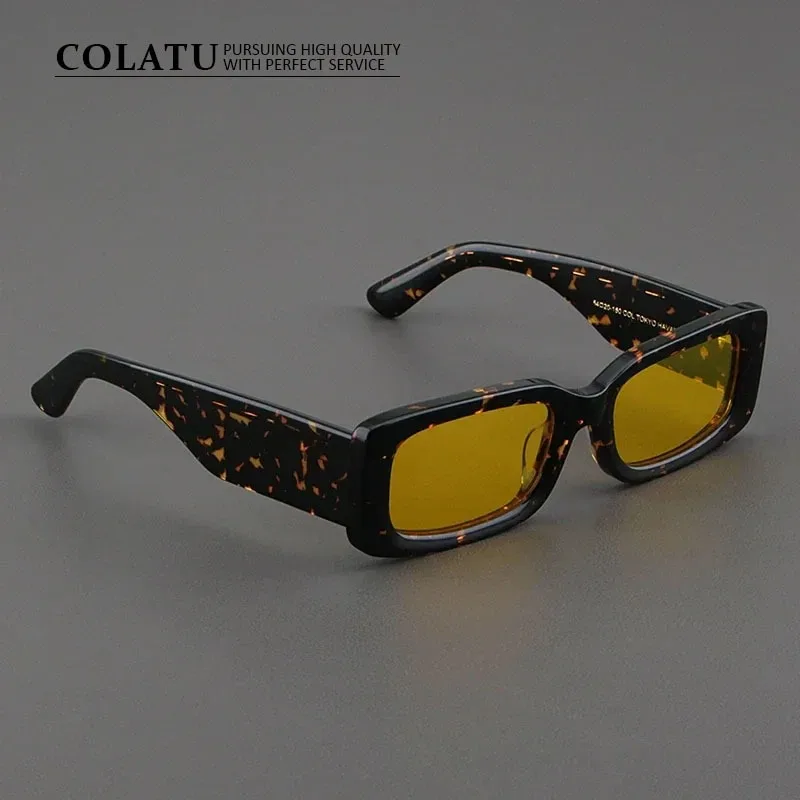 

Celebrity Retro Rectangle Acetate Sunglasses Men Luxury Designer Optics Shades Women Polarized UV400 Outdoors Sunglasses