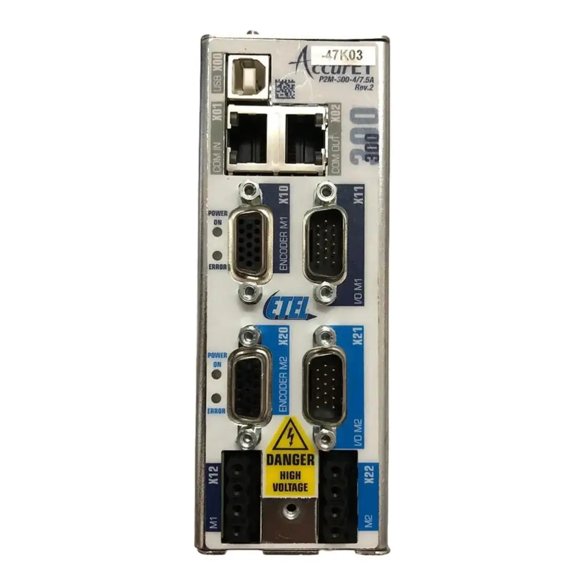 

ETEL EA-P2M-300-4/7.5A-0000-01 EA-P2M-400-10/20A-0000-00 EA-P2M-400-15/40A-0100-00 AC Servo Drive Controller condition