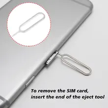 

1pcs/10pcs Sim Card Needle For iPhone 5 5S 4 4S 3GS Mobile Phone Tool Tray Holder Eject Metal Pin Wholesale New