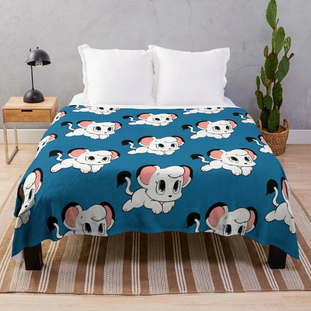 Chibi Kimba Coperta Da Tiro Coperte Decorative Pelose